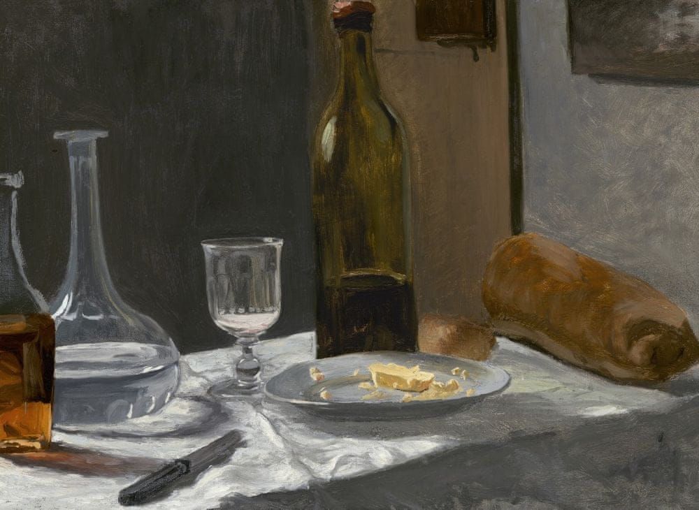 Grafika Puzzle 300 dílků Claude Monet - Still Life with Bottle, Carafe, Bread - obrázek 1