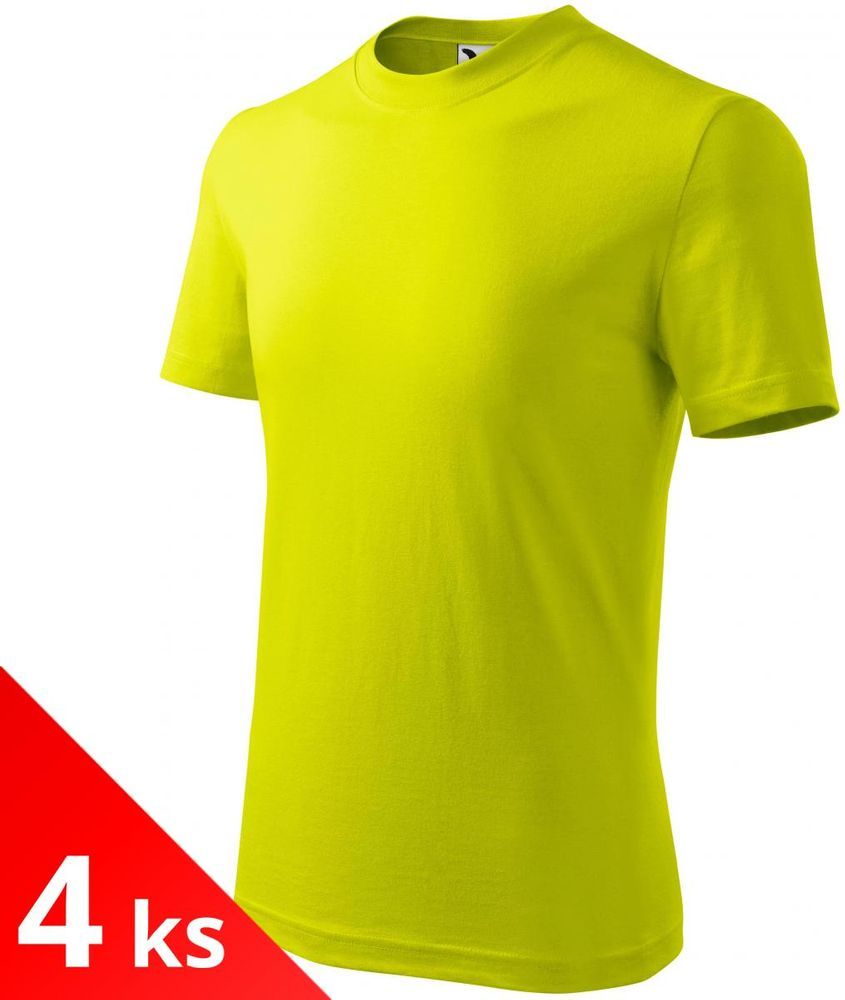 Malfini 4x Limetkové Dětské tričko jednoduché - obrázek 1