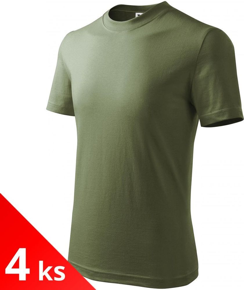 Malfini 4x Khaki Dětské tričko jednoduché - obrázek 1
