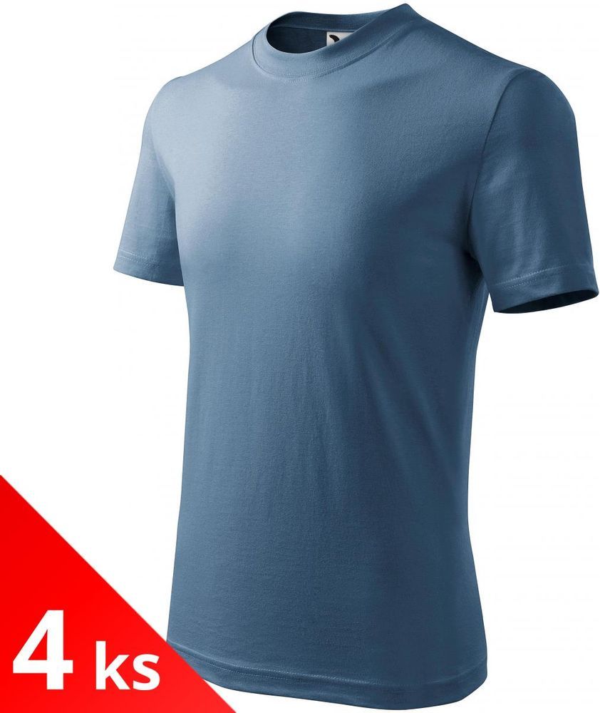 Malfini 4x Denim Dětské tričko jednoduché - obrázek 1