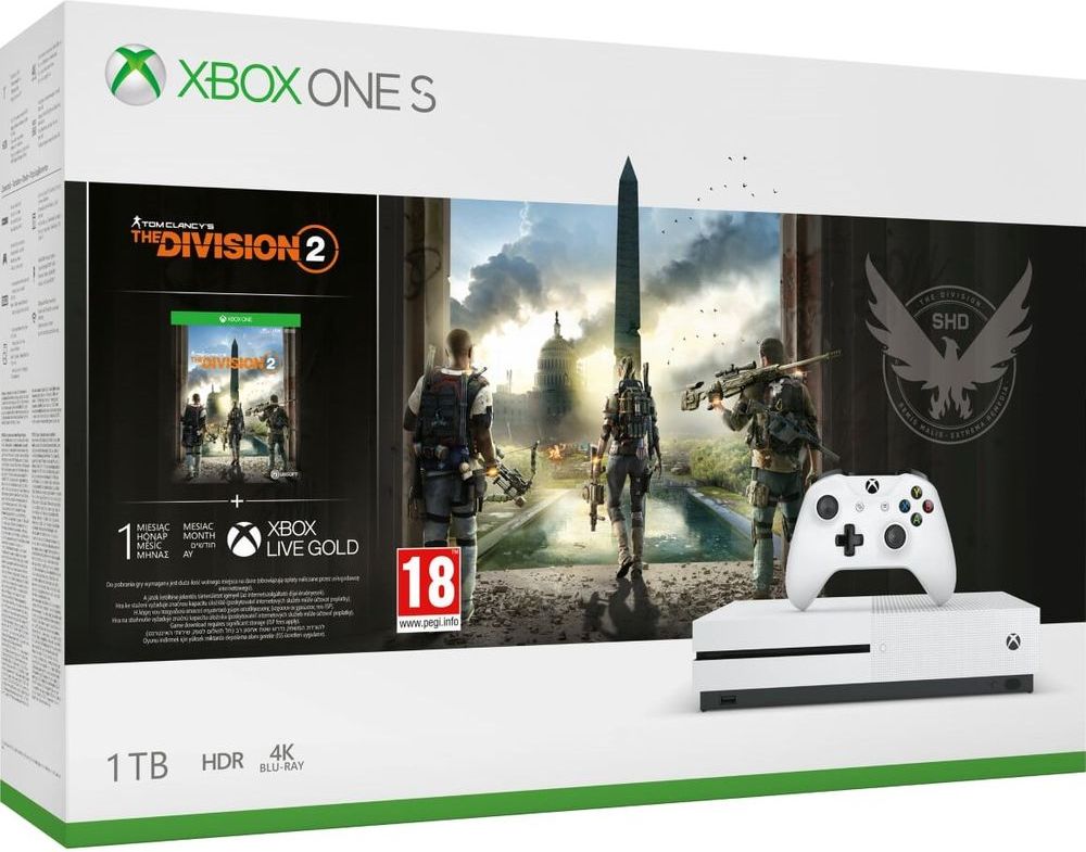 Microsoft Xbox One S 1TB + Tom Clancy’s The Division 2 - obrázek 1