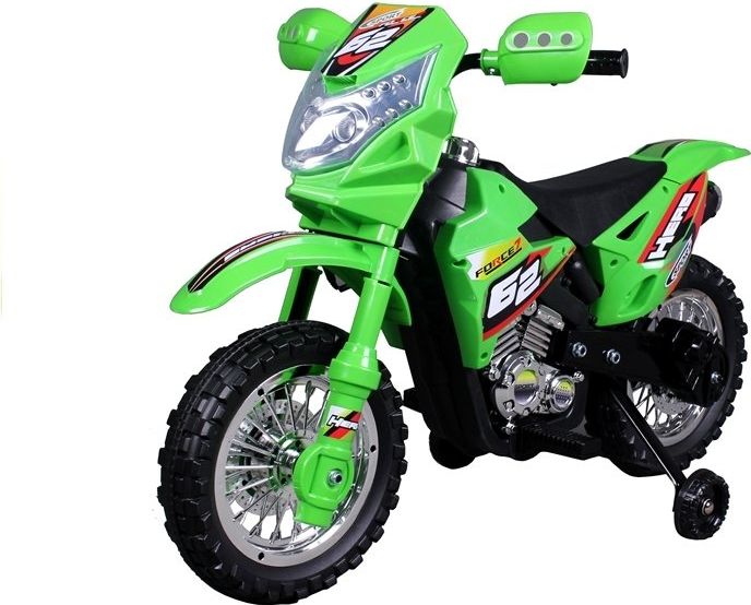 Mamido  Dětská elektrická motorka Cross zelená  3943 - obrázek 1