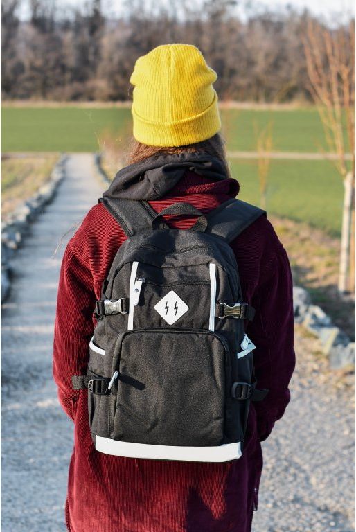 Unisex školní batoh TopBags Leisure - Black 19 l - obrázek 2