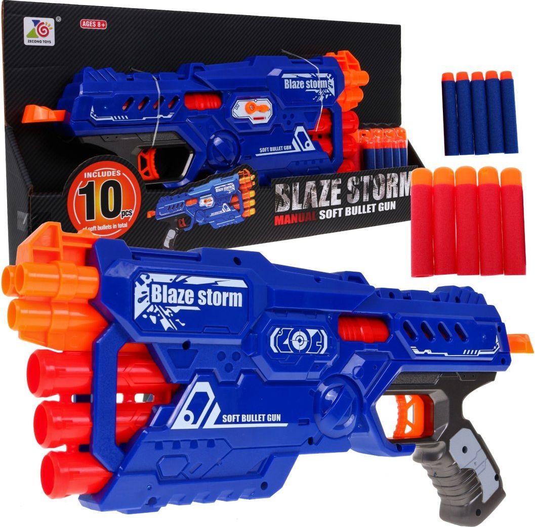 Mamido Dětský samopal Blaze Storm modrý R.ZMI.ZC7097 - obrázek 1