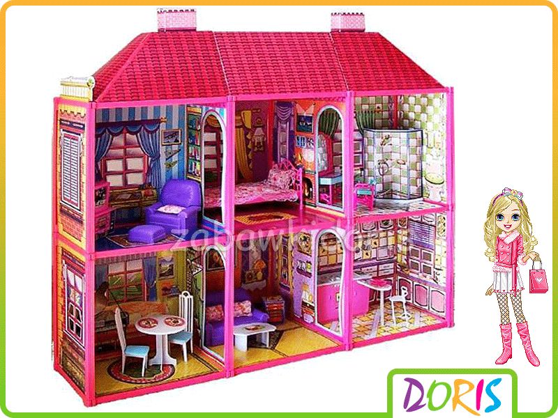 Doris Velký domeček pro panenky + nábytek My Villa 6983 - obrázek 1