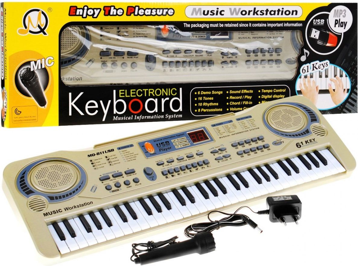 Mamido  Keyboard s mikrofonem a USB vstupem  811 - obrázek 1