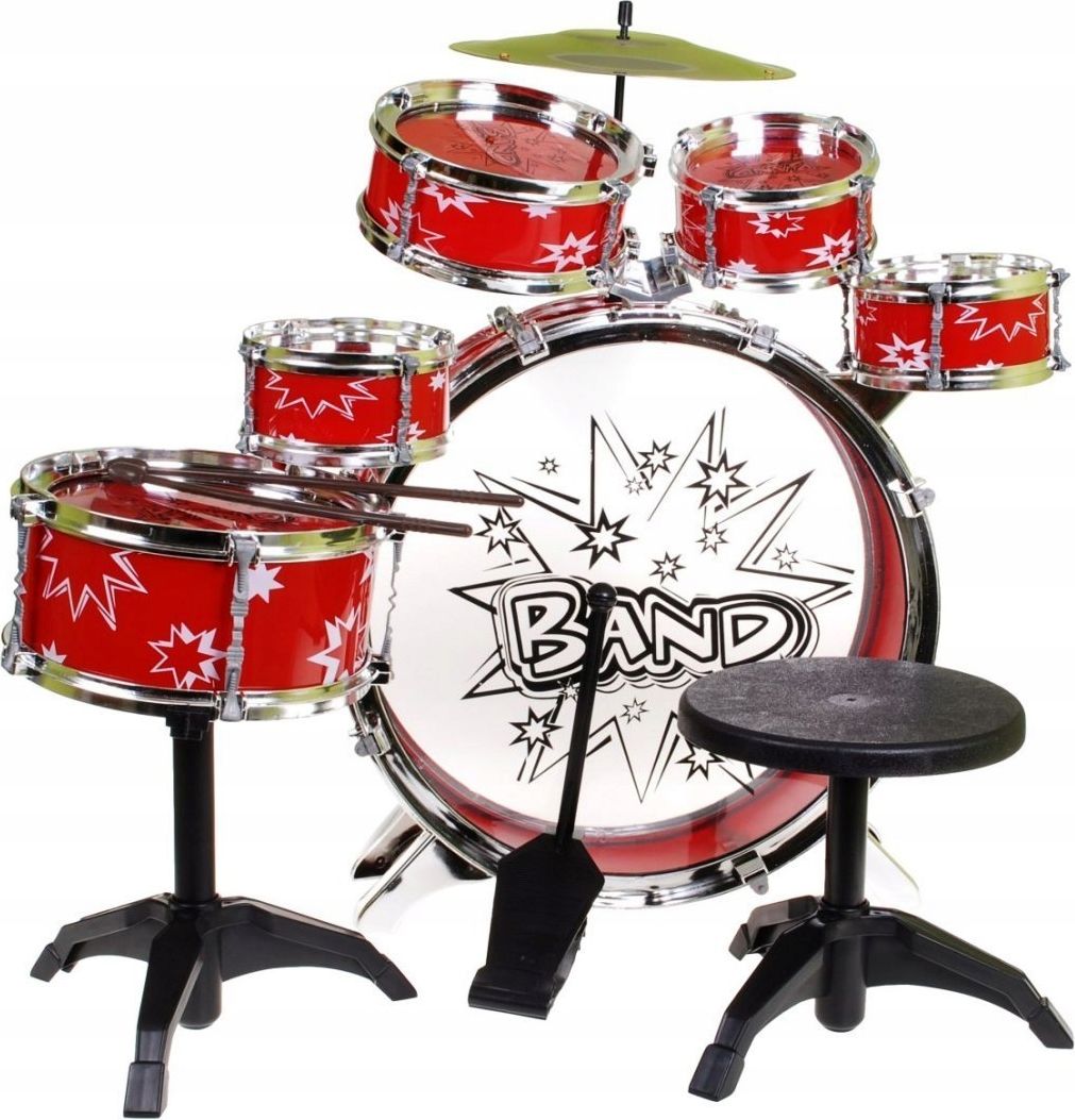 Mamido  Dětská bicí sada - červená  ZMU.28875A CR - obrázek 1