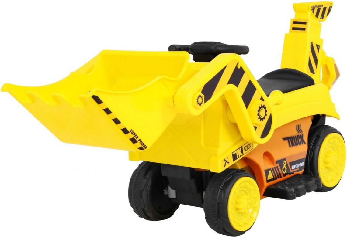 Mamido  Dětský traktor - bagr žlutý  R.PA.JJ309.ZOL - obrázek 1