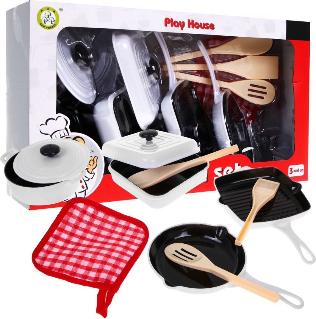 Mamido Kuchyňský set nádobí bílý ZDZ.NF5800A-7 - obrázek 1