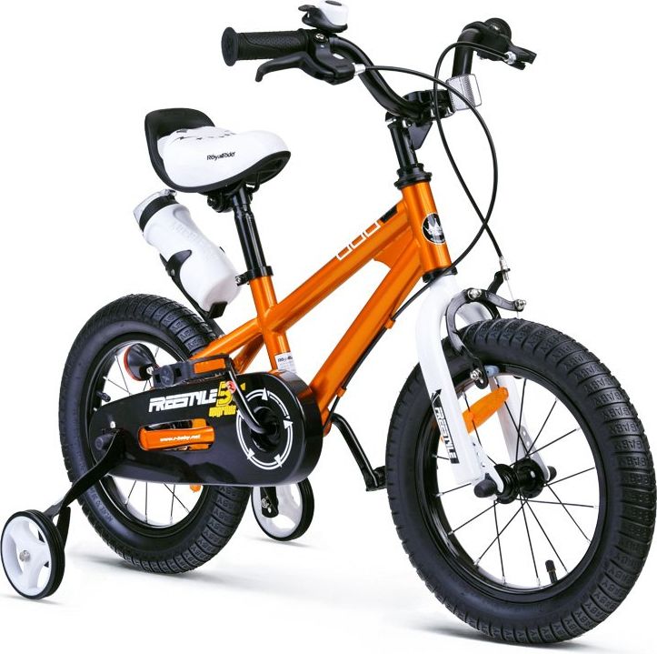 Mamido Dětské kolo ROYAL BABY Freestyle 14" Barva: Oranžová RO0123/ORA - obrázek 1