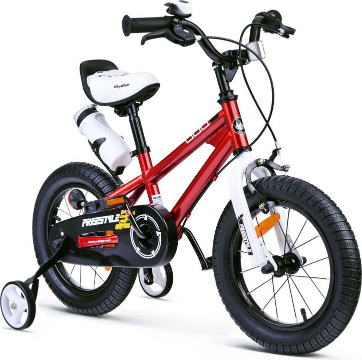 Mamido Dětské kolo ROYAL BABY Freestyle 14" Barva: Červená RO0123/CER - obrázek 1