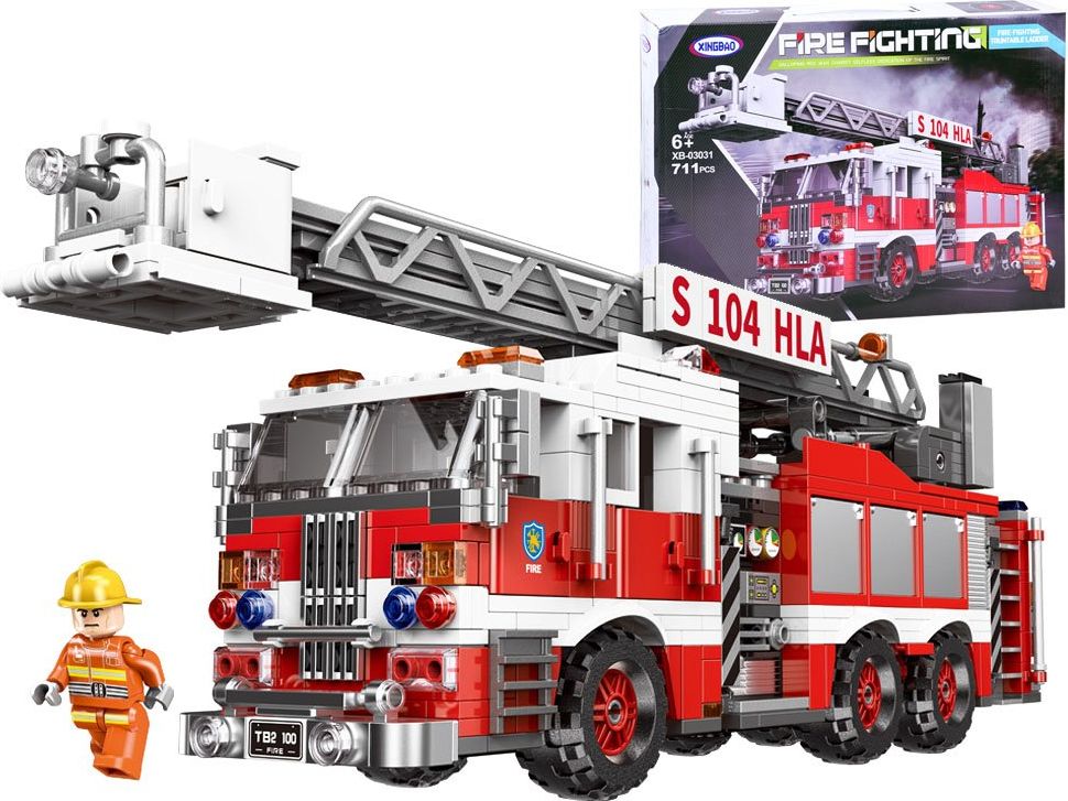 Mamido Stavebnice požární vůz 711 prvků J-ZA2969 - obrázek 1