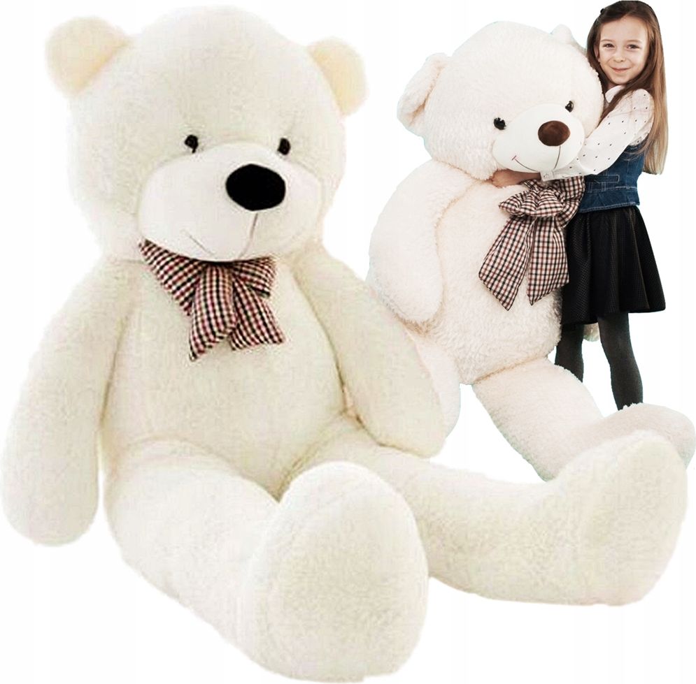 Mamido Plyšový medvěd 150 cm bílý D.011198.BIA - obrázek 1