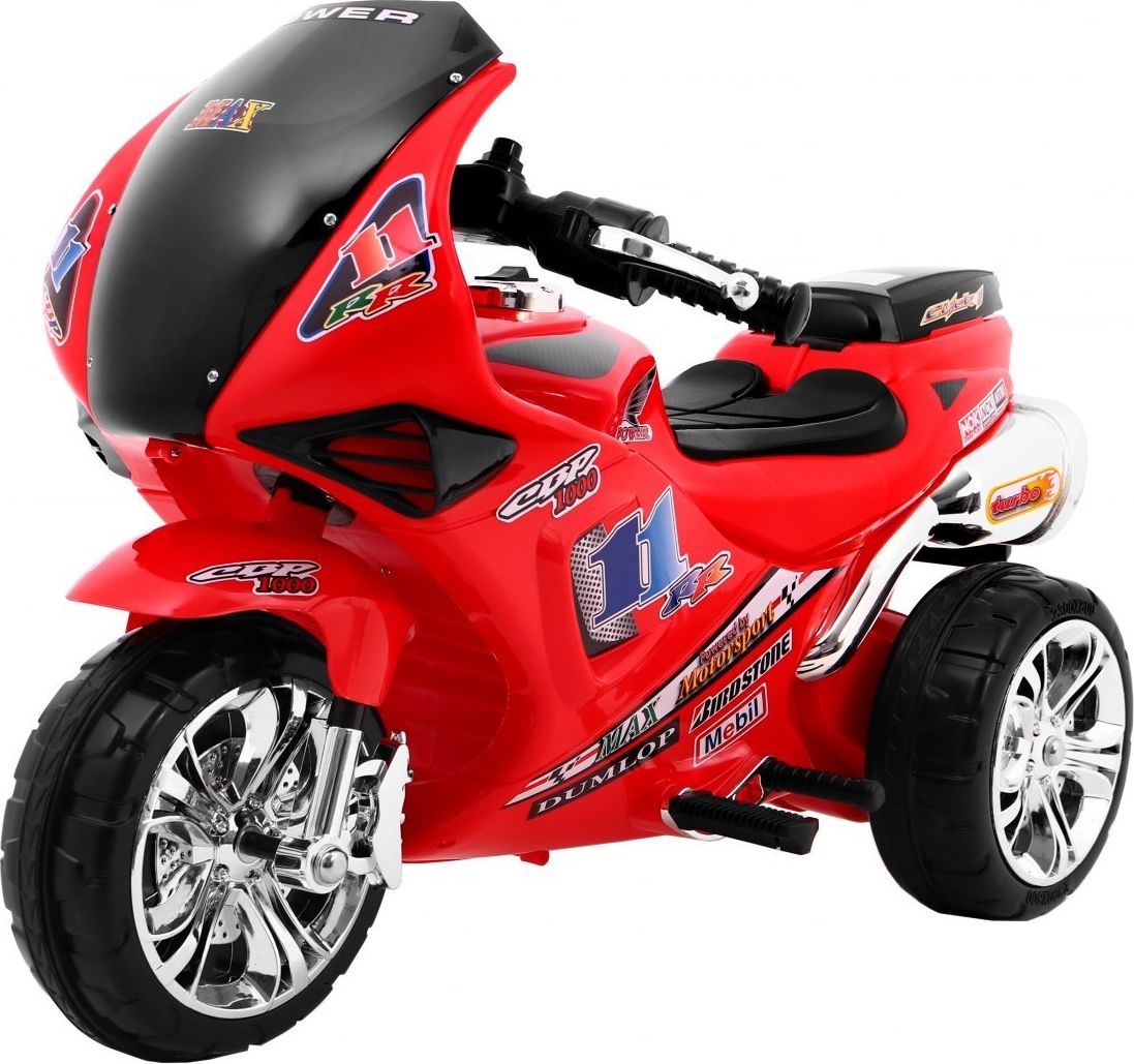 Mamido  Dětská elektrická motorka RR1000 červená  PA.ZP2131.CR - obrázek 1