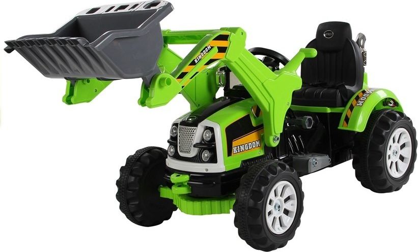 Mamido  Dětský elektrický traktor s nakládací lžíci 12V zelený  2033 - obrázek 1