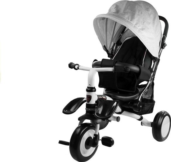 Mamido Dětská tříkolka PRO400 stříbrná L.3804 - obrázek 1