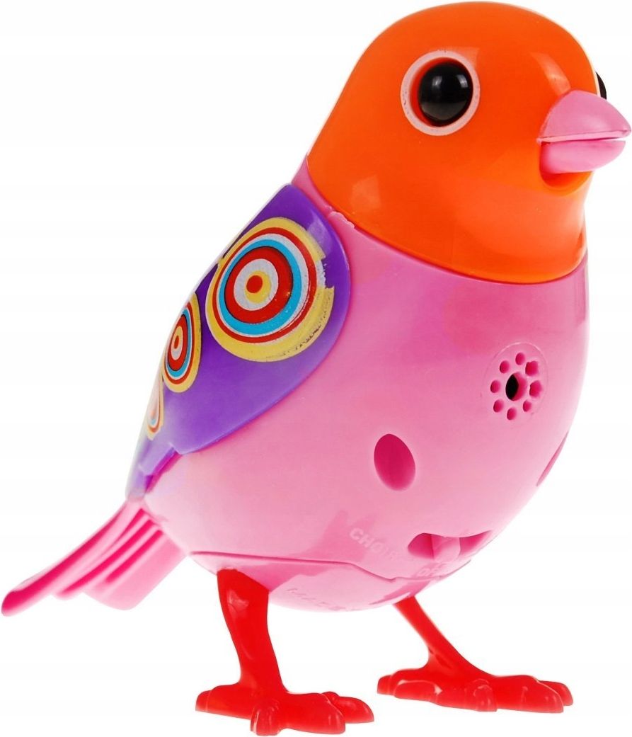 Mamido Digi Bird zpívající ptáček oranžovo-růžový 793OR - obrázek 1