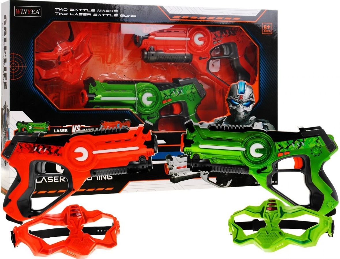 Mamido Laserové pistole Call of life s maskou W7001D - obrázek 1