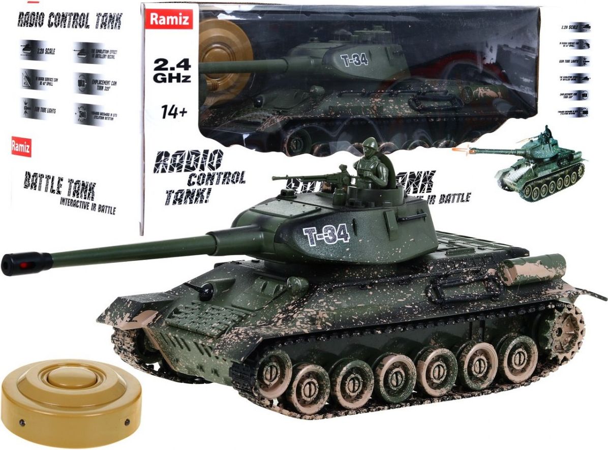 Mamido Velký tank T34 versus Bunkr 2V1 R6106-2 - obrázek 1