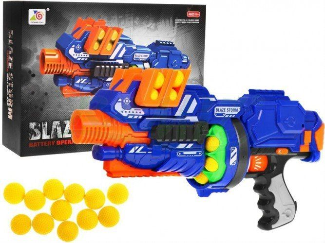 Mamido  Dětský poloautomatický samopal na míčky pistole Blaze storm  7087 - obrázek 1
