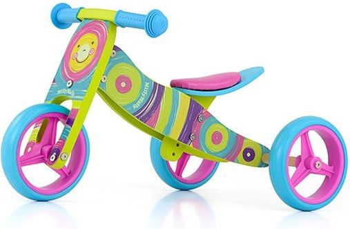 MILLY MALLY | Nezařazeno | Dětské multifunkční odrážedlo kolo Milly Mally JAKE Rainbow | Multicolor |