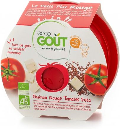 Good Gout Miska BIO Rajčátka s červenou quinou a sýrem Feta 220 g - obrázek 1
