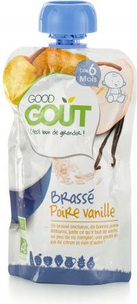 Good Gout Kapsička BIO Vanilkový jogurt s hruškou 90 g - obrázek 1