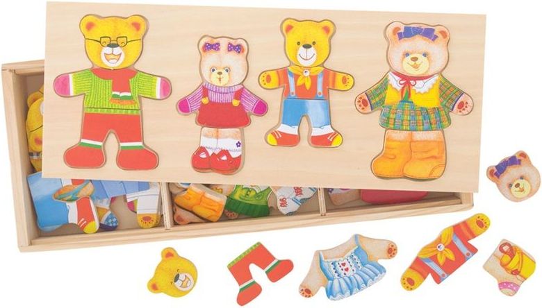 Mamido Oblékací puzzle Medvědí rodinka DD-BJ766 - obrázek 1