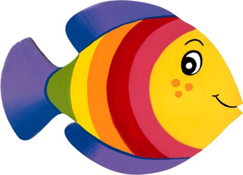 Dětská dekorace Rybka Duhovka - obrázek 1