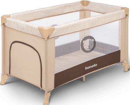 Lionelo Cestovní postýlka Adriaa BEIGE STRIPES - obrázek 1