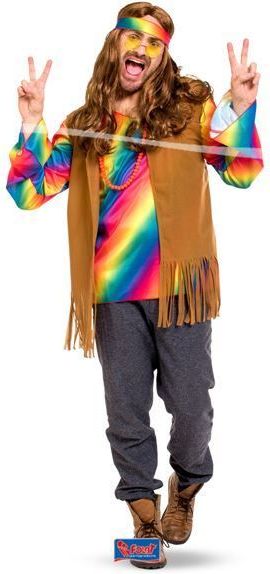 Kostým hippies - Hipísák pro pány z 60. let vel. M/L (48-50) - obrázek 1