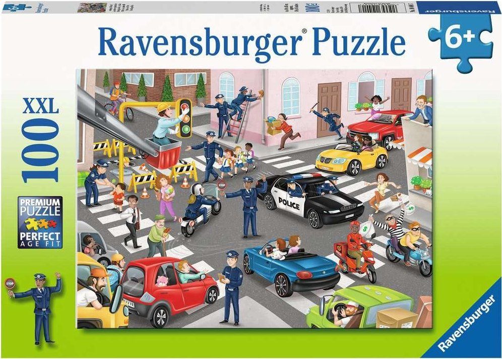 RAVENSBURGER Puzzle Policejní hlídka XXL 100 dílků - obrázek 2