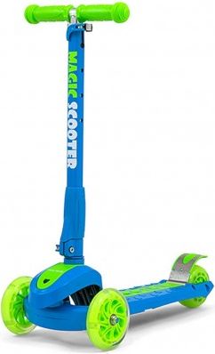 Dětská koloběžka Milly Mally Magic Scooter blue-green, Multicolor - obrázek 1