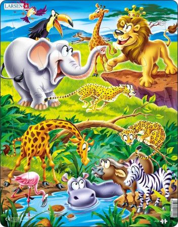 Puzzle Safari 18 dílků - obrázek 1