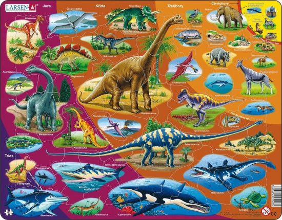 Puzzle Dinosauři 85 dílků - obrázek 1