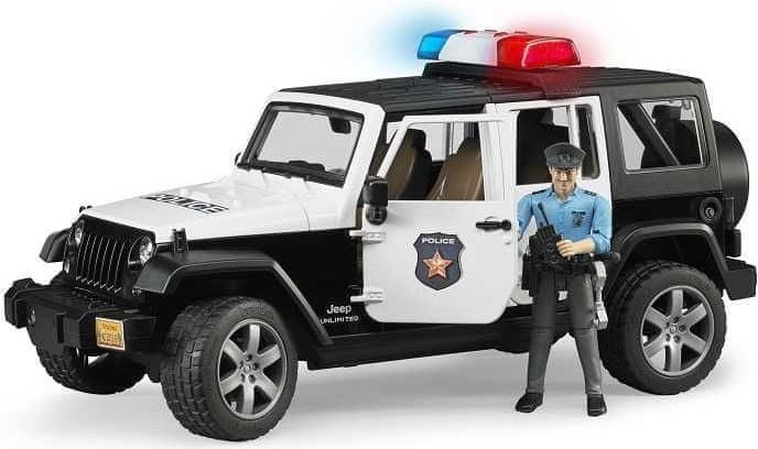 Bruder Jeep Wrangler Rubicon Policie - obrázek 1
