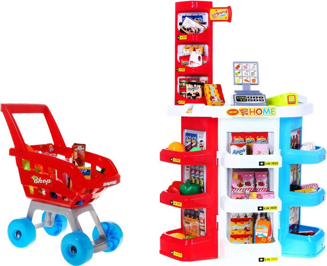 Mamido  Supermarket s pokladnou, elektrickou čtečkou a doplňky  668-20 - obrázek 1