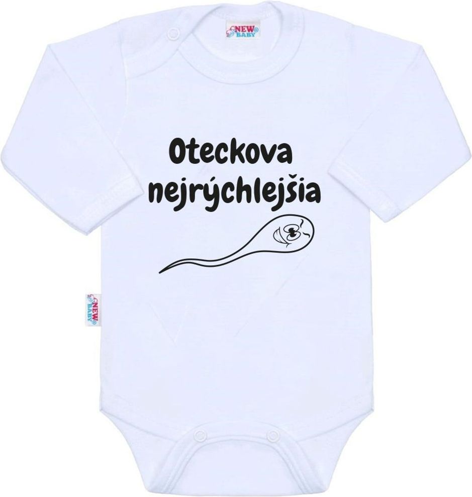 NEW BABY Body s potiskem New Baby Oteckova najrýchlejšia - Body s potiskem New Baby Oteckova najrýchlejšia - obrázek 1