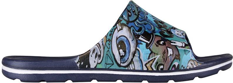 Coqui Dětské pantofle Long Printed Navy 6375-223-2100 (Velikost 36-37) - obrázek 1
