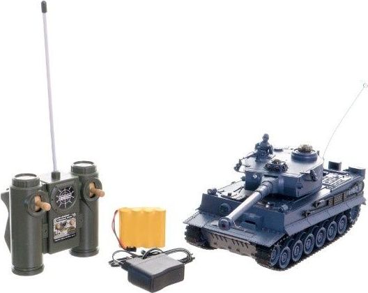 Teddies Tank RC plast 33cm TIGER I 40MHz na baterie+dobíjecí pack se zvukem a světlem v krabici 40x15x19cm - obrázek 1
