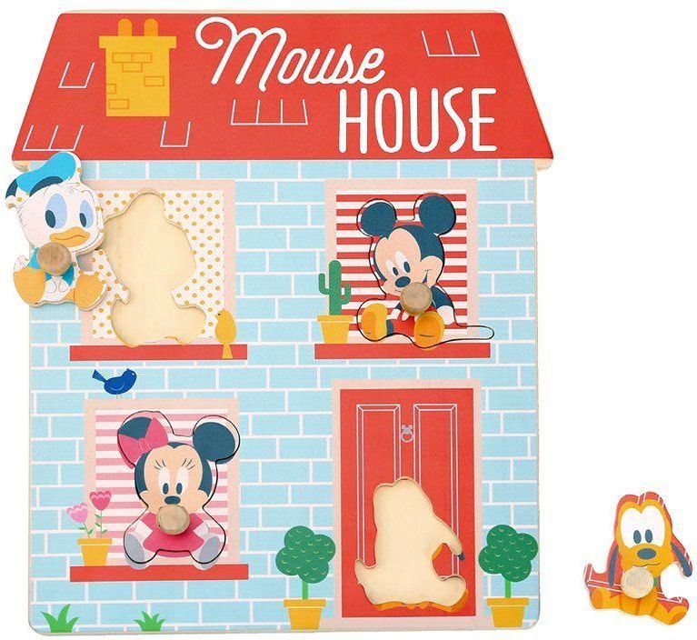 Derrson Disney Dřevěné puzzle Domeček pro nejmenší - obrázek 1