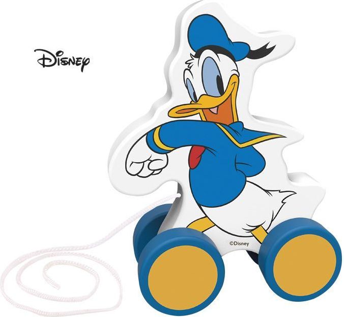 Derrson Disney Dřevěný tahací Kačer Donald - obrázek 1
