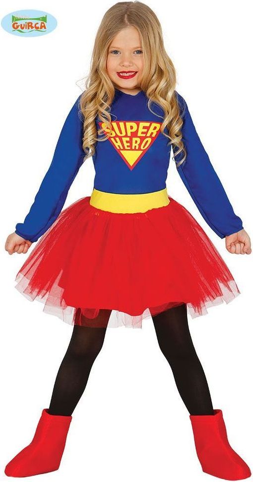 Dětský kostým Super hero - holka - velikost 7-9 let - obrázek 1