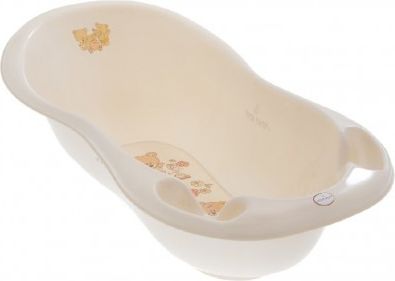 Anatomická vanička s výpustí 102 cm LUX Medvídek béžový, Béžová - obrázek 1