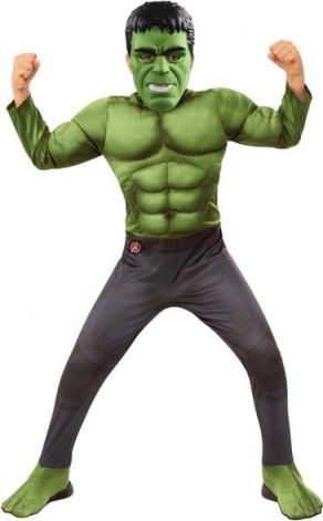 Avengers Endgame: Hulk - DELUXE kostým s maskou vel. M - obrázek 1