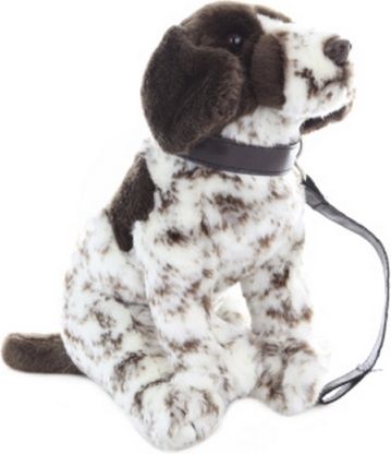 Plyš Pes lovecký s vodítkem 25 cm - obrázek 1