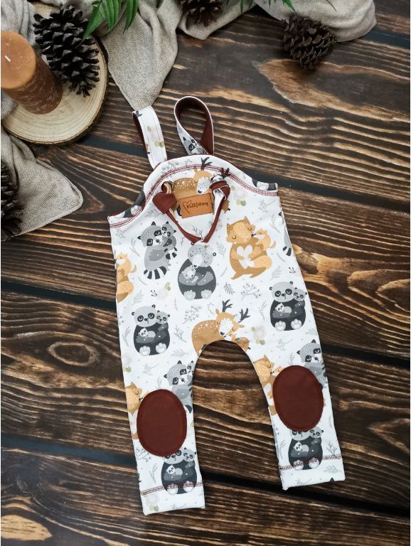 Kulišárny (handmade) Laclové tepláčky se záplátou ,,BeDeer,, VELIKOST: 98-104 - obrázek 1