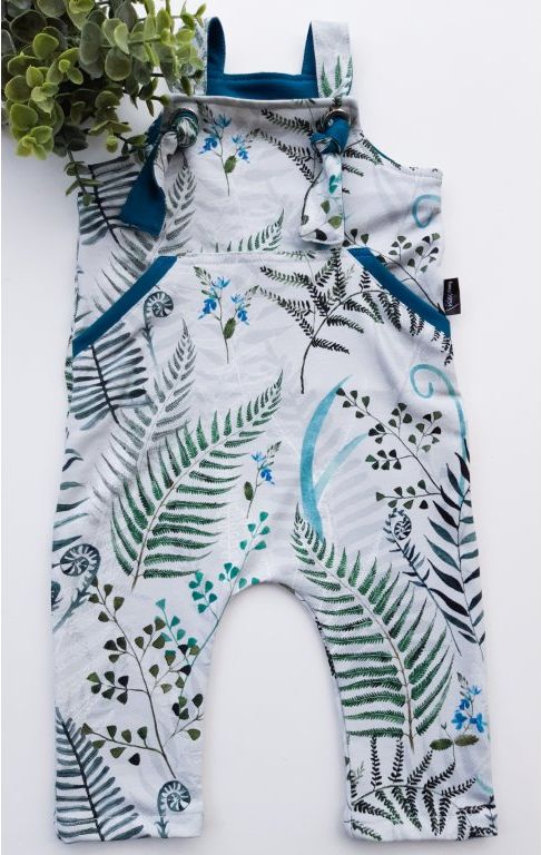 Kulišárny (handmade) Laclové tepláčky ,,Ferns,, VELIKOST: 98-104 - obrázek 1