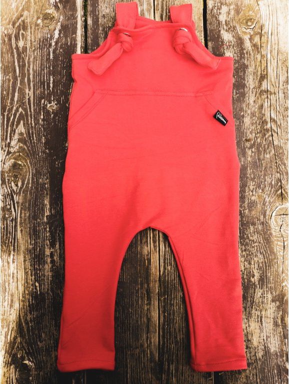 Kulišárny (handmade) Laclové tepláčky ,,RED,, VELIKOST: 98-104 - obrázek 1