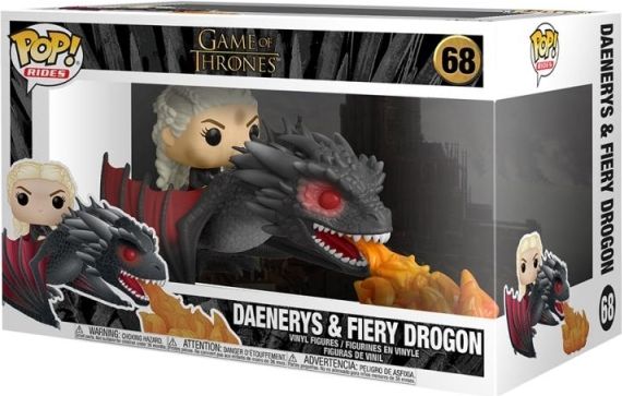 Funko POP Rides: Game of Thrones - Daenerys on Fiery Drogon - obrázek 1